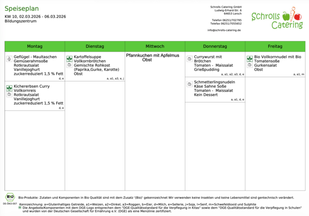 Speiseplan 02.-06.03.2026